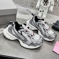 Balenciaga 3XL Sneakers Unisex Mesh Grey/White