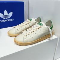 Balenciaga X Adidas Stan Smith Sneakers Women Lambskin Beige