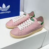 Balenciaga X Adidas Stan Smith Sneakers Women Lambskin Pink