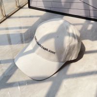 Balenciaga Bal.com Embroidered Cap Cotton In White