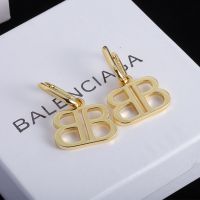 Balenciaga BB 2.0 Pendant Earrings In Gold