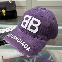 Balenciaga BB Logo Baseball Cap In Purple