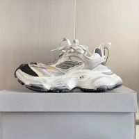 Balenciaga Cargo Sneakers Unisex Microfiber and Mesh Black