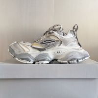 Balenciaga Cargo Sneakers Unisex Microfiber and Mesh Grey