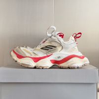 Balenciaga Cargo Sneakers Unisex Microfiber and Mesh Red