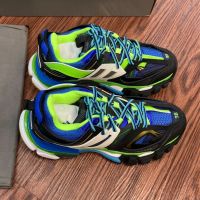 Balenciaga Glow In The Dark Track Sneakers Unisex Leather and Mesh Black/Lemon