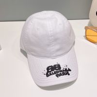 Balenciaga Hand-Drawn BB Icon Cap In White
