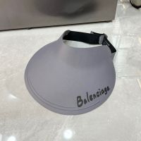 Balenciaga Logo Visors In Nylon Grey