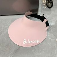 Balenciaga Logo Visors In Nylon Pink