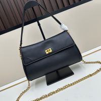 Balenciaga Rodeo Nano Bag With Chain In Smooth Calfskin Black
