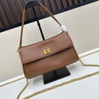 Balenciaga Rodeo Nano Bag With Chain In Smooth Calfskin Brown