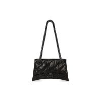 Balenciaga Small Crush Chain Bag In Quilted Crushed Calfskin Black