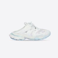 Balenciaga Track Mules Women Mesh And Nylon White