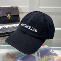 Balenciaga Write Backwards Logo Baseball Cap In Black