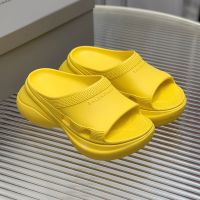 Balenciaga X Crocs Slides Women Rubber Yellow