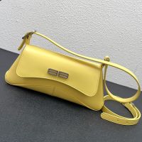 Balenciaga XX Flap Bag In Smooth Calfskin Yellow