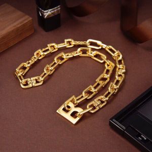 Balenciaga B Chain Thin Necklace In Gold