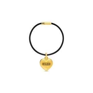 Balenciaga BB Icon Heart Bracelet In Gold