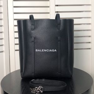 Balenciaga Small Everyday Tote Bag Calfskin In Black