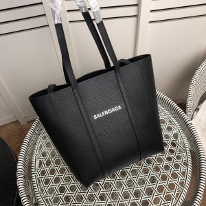 Balenciaga XS Everyday Tote Bag Grained Calfskin In Black