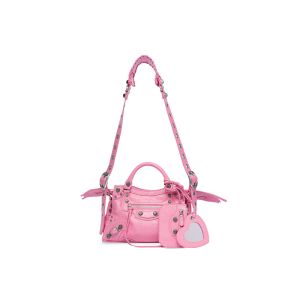 Balenciaga XS Neo Cagole Handbag lambskin In Pink