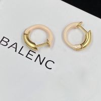 Balenciaga Force Earrings In Pink