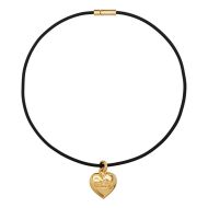 Balenciaga BB Heart Necklace In Gold