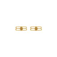 Balenciaga BB Icon Earrings In Gold