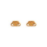 Balenciaga BB XS Stud Earrings In Gold