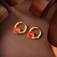 Balenciaga XS Cut Earrings In Gold