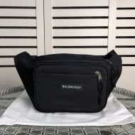 Balenciaga Explorer Beltpack Patched Nylon In Black