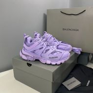 Balenciaga Glow In The Dark Track Sneakers Unisex In Purple