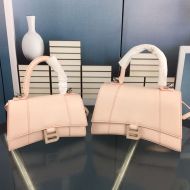 Balenciaga Hourglass Handbag Leather In Pink