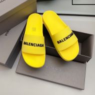Balenciaga Pool Slides Unisex In Yellow
