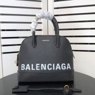 Balenciaga Small Ville Handbag Calfskin In Black