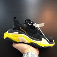 Balenciaga Triple S Sneakers Unisex In Black/Yellow