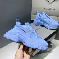 Balenciaga Triple S Sneakers Unisex In Light Blue
