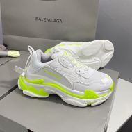 Balenciaga Triple S Sneakers Unisex In White/Lemon