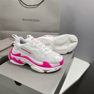 Balenciaga Triple S Sneakers Women In White/Rose