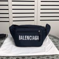 Balenciaga Wheel Beltpack Canvas In Navy Blue