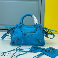 Balenciaga XS Neo Cagole Handbag lambskin In Blue