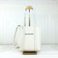 Balenciaga XXS Everyday Tote Bag Grained Calfskin In White