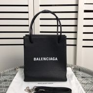 Balenciaga XXS Shopping North South Tote Bag Calfskin In Black