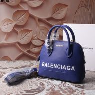 Balenciaga XXS Ville Handbag Calfskin In Blue