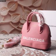 Balenciaga XXS Ville Handbag Calfskin In Cherry